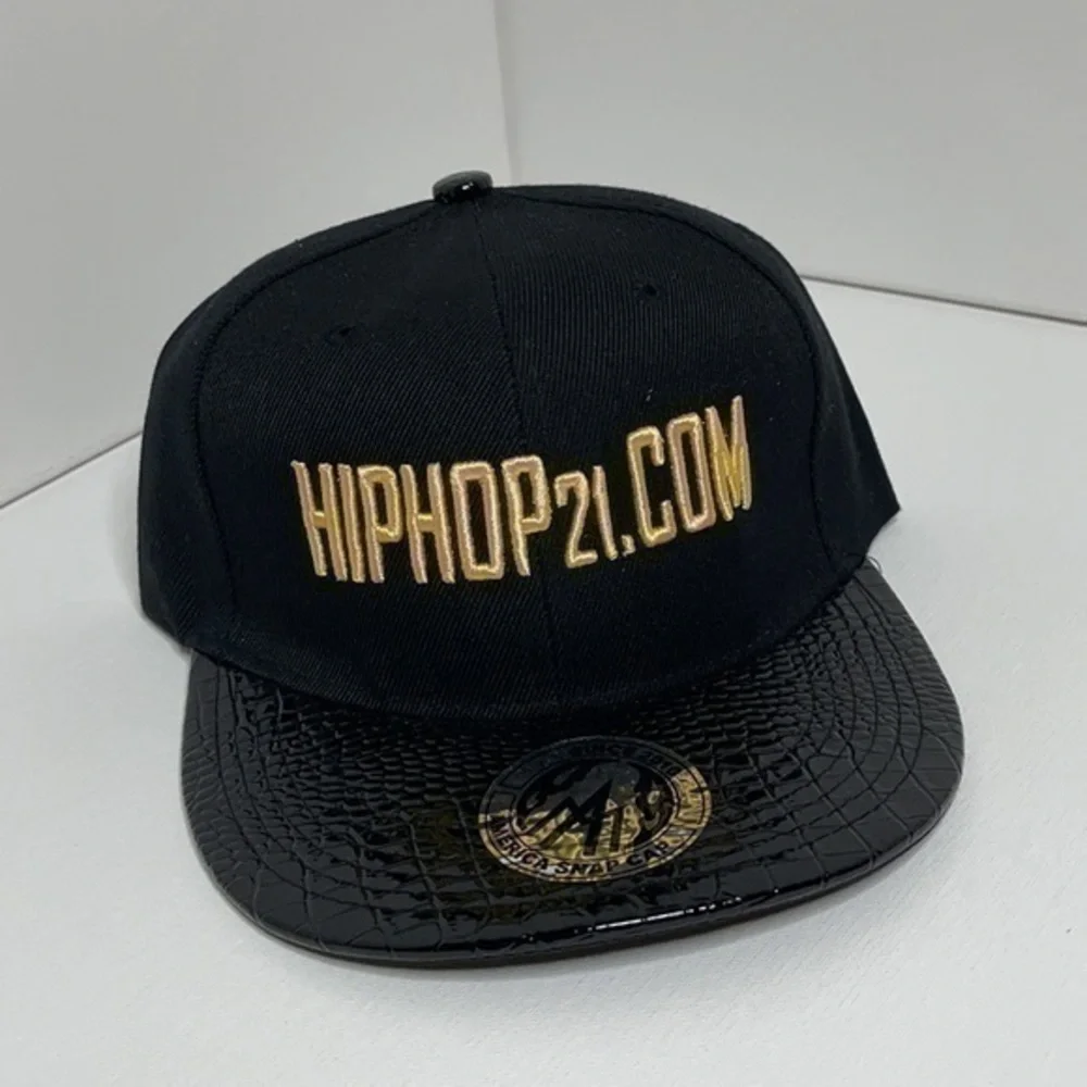 HIPHOP21 BLACK/GOLD DETAILED ADJUSTABLE SNAPBACK❗️